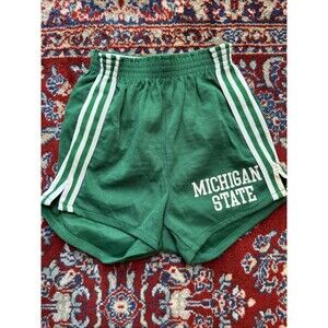Vintage 70/80s Michigan State Gym Short Unisex Green Size S (28-30)
